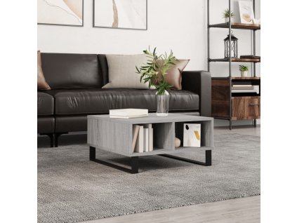 vidaXL Konferenčný stolík sivý sonoma 60x60x30 cm kompozitné drevo