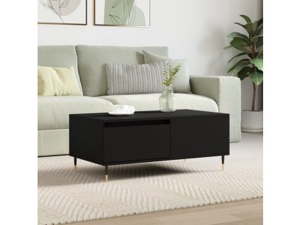 vidaXL Konferenčný stolík čierny 90x50x36,5 cm spracované drevo