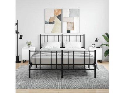 vidaXL Nočné skrinky 2 ks biele 40x30x50 cm kompozitné drevo