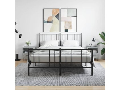 vidaXL Nočné stolíky 2 ks betónovo sivé 40x35x47,5 cm kompozitné drevo