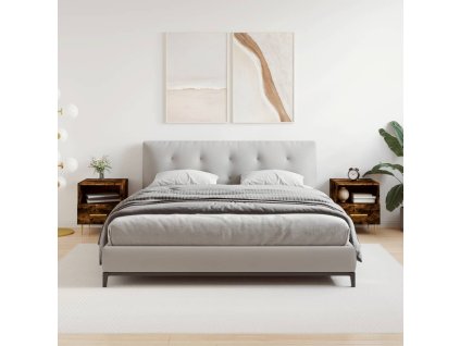 vidaXL Nočné stolíky 2 ks dymový dub 40x35x47,5 cm kompozitné drevo