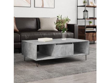 vidaXL Konferenčný stolík betónovo sivý 104x60x35 cm kompozitné drevo