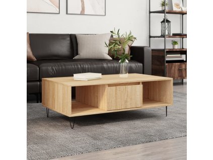 vidaXL Konferenčný stolík dub sonoma 104x60x35 cm kompozitné drevo