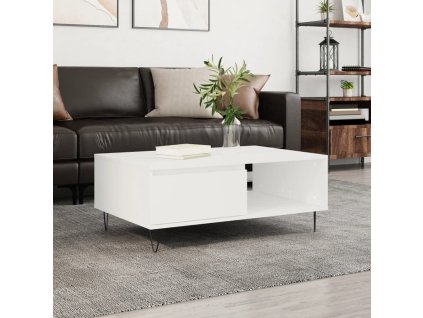 vidaXL Konferenčný stolík biely 90x60x35 cm kompozitné drevo