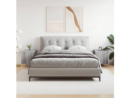 vidaXL Nočné stolíky 2 ks sivý dub sonoma 40x40x50 cm kompozitné drevo