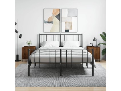 vidaXL Nočné stolíky 2 ks hnedý dub 40x40x50 cm kompozitné drevo