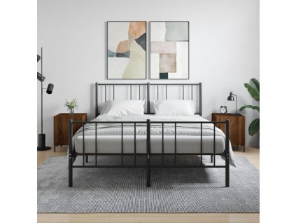 vidaXL Nočné stolíky 2 ks hnedý dub 40x40x50 cm kompozitné drevo