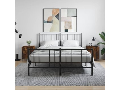 vidaXL Nočné stolíky 2 ks dymový dub 40x40x50 cm kompozitné drevo