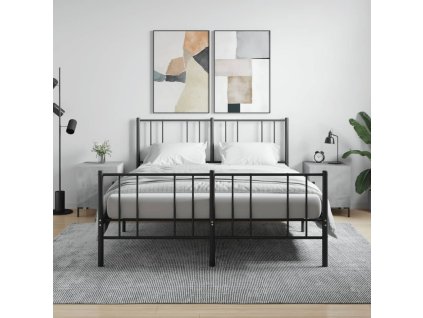 vidaXL Nočné stolíky 2 ks betónovo sivé 40x40x50 cm kompozitné drevo