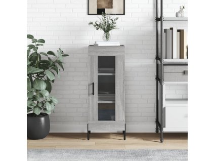 vidaXL Komoda sivý dub sonoma 34,5x34x90 cm spracované drevo