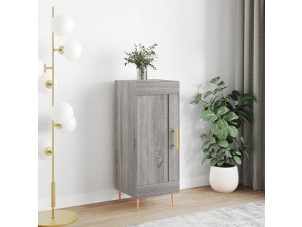 vidaXL Komoda sivý dub sonoma 34,5x34x90 cm spracované drevo
