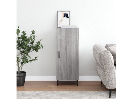 vidaXL Komoda sivý dub sonoma 34,5x34x90 cm spracované drevo