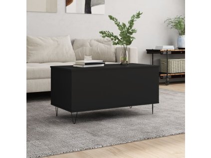 vidaXL Konferenčný stolík čierny 90x44,5x45 cm spracované drevo