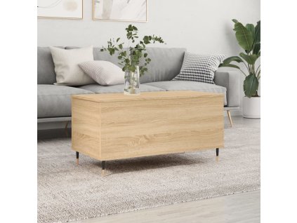 vidaXL Konferenčný stolík dub sonoma 90x44,5x45 cm spracované drevo
