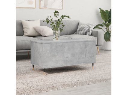 vidaXL Konferenčný stolík betónovosivý 90x44,5x45 cm spracované drevo