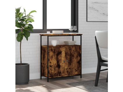 vidaXL Komoda dymový dub 70x30x80 cm kompozitné drevo