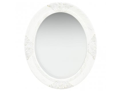 vidaXL Nástenné zrkadlo v barokovom štýle 50x60 cm biele