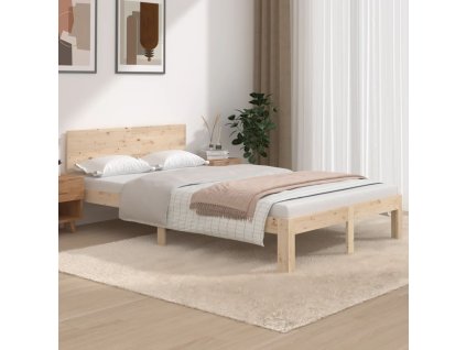 vidaXL Posteľný rám borovicový masív 120x200 cm