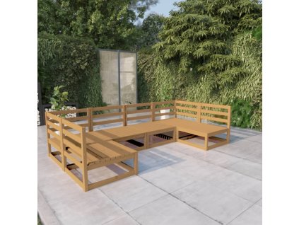 vidaXL 6-dielna záhradná sedacia súprava, borovicový masív