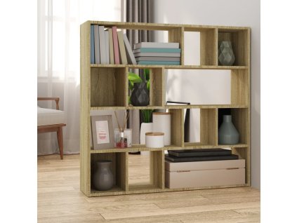 vidaXL Knižnica/deliaca stena dub sonoma 105x24x102 cm