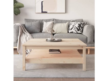 vidaXL Konferenčný stolík 100x100x40 cm borovicový masív