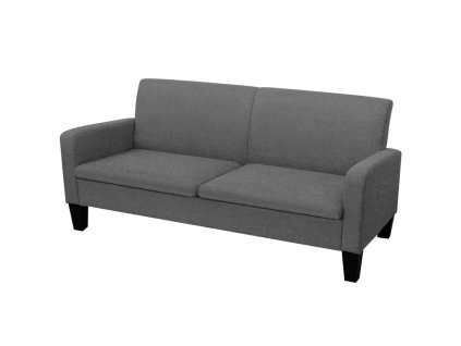 vidaXL Trojmiestna pohovka 180x65x76 cm tmavosivá