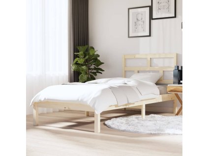 vidaXL Posteľný rám masívne drevo 90x190 cm 3FT jednolôžko