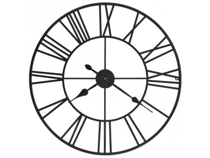 vidaXL Vintage nástenné hodiny s pohonom Quartz, kovové, 80 cm, XXL