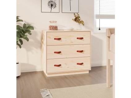 vidaXL Komoda 80x40x75 cm borovicový masív