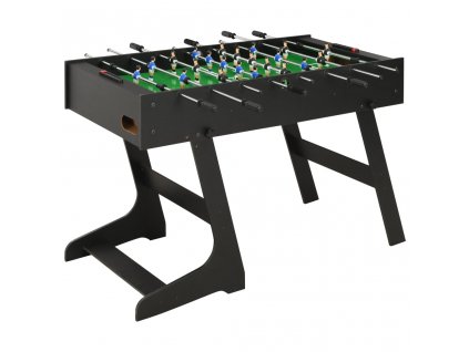 vidaXL Skladací stolný futbal čierny 121x61x80 cm