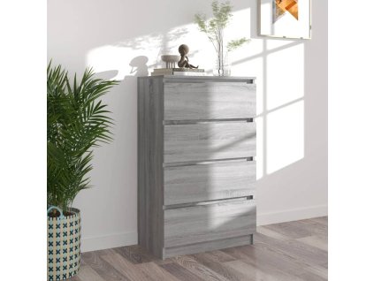vidaXL Komoda sivá sonoma 60x35x98,5 cm spracované drevo