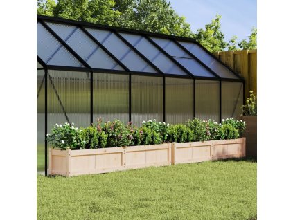 vidaXL Záhradné kvetináče 2 ks masívna borovica