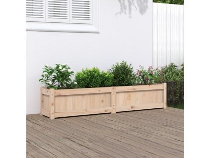 vidaXL Záhradný kvetináč 150x31x31 cm masívna borovica