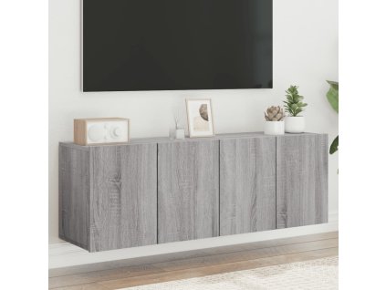 vidaXL TV skrinky nástenné 2 ks sivé sonoma 60x30x41 cm