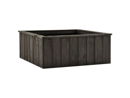 vidaXL Vyvýšený záhon tmavosivý 74x77x30 cm borovicový masív