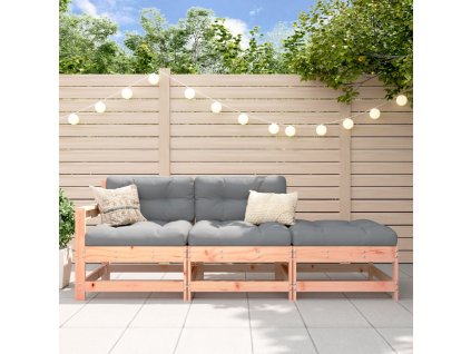 vidaXL 3-dielna záhradná sedacia súprava masívne drevo douglas