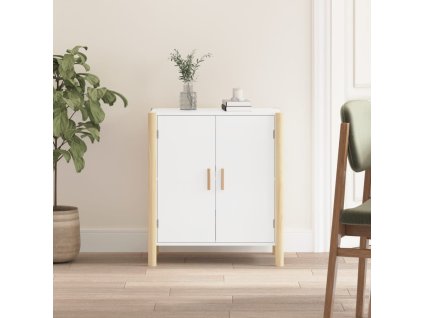 vidaXL Komoda biela 62x38x70 cm spracované drevo
