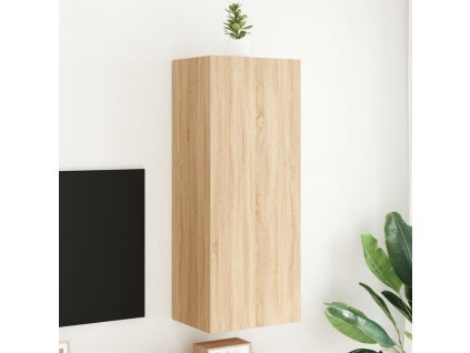 vidaXL TV nástenná skrinka dub sonoma 40,5x30x102 cm kompozitné drevo