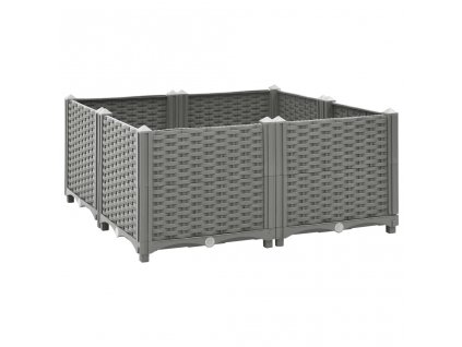 vidaXL Vyvýšený záhon 80x80x38 cm polypropylén