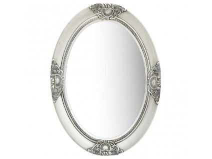 vidaXL Nástenné zrkadlo v barokovom štýle 50x70 cm strieborné