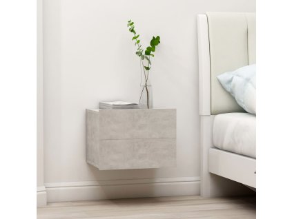 vidaXL Nočné stolíky 2 ks, betónovo sivé 40x30x30 cm, kompozitné drevo