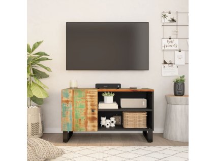 vidaXL TV skrinka 80x33x46 cm recyklovaný masív a kompozitné drevo