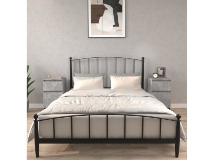 vidaXL Nočné stolíky 2 ks betónové sivé 40x35x70 cm