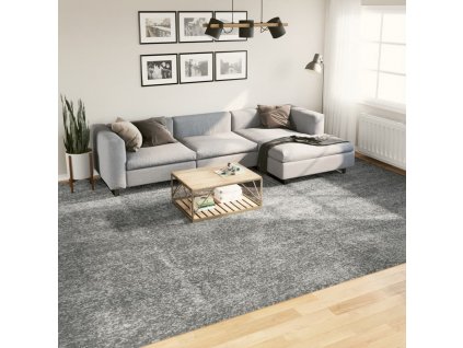 vidaXL Chlpatý koberec vysoký vlas moderný zelený 300x400 cm