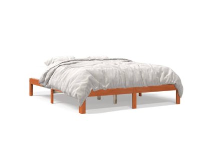 vidaXL Posteľný rám voskovo hnedý 180x200 cm masívna borovica