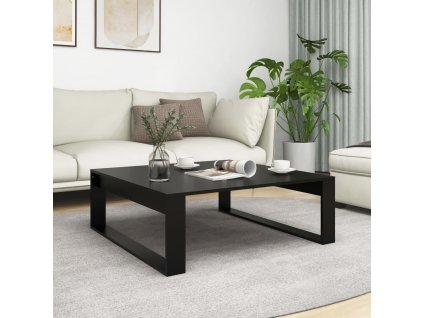 vidaXL Konferenčný stolík čierny 100x100x35cm drevotrieska