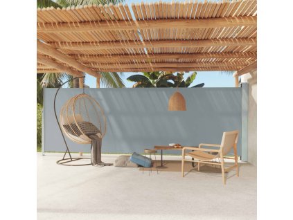 vidaXL Zaťahovacia bočná roleta 180x600 cm sivá