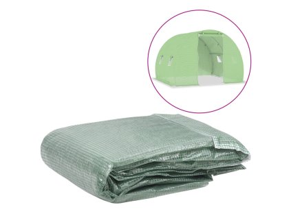 vidaXL Náhradná plachta na skleník (6 m²) 200x300x200 cm, zelená