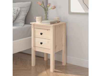 vidaXL Nočný stolík 40x35x61,5 cm masívne borovicové drevo