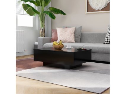 vidaXL Konferenčný stolík čierny 90x60x31 cm drevotrieska